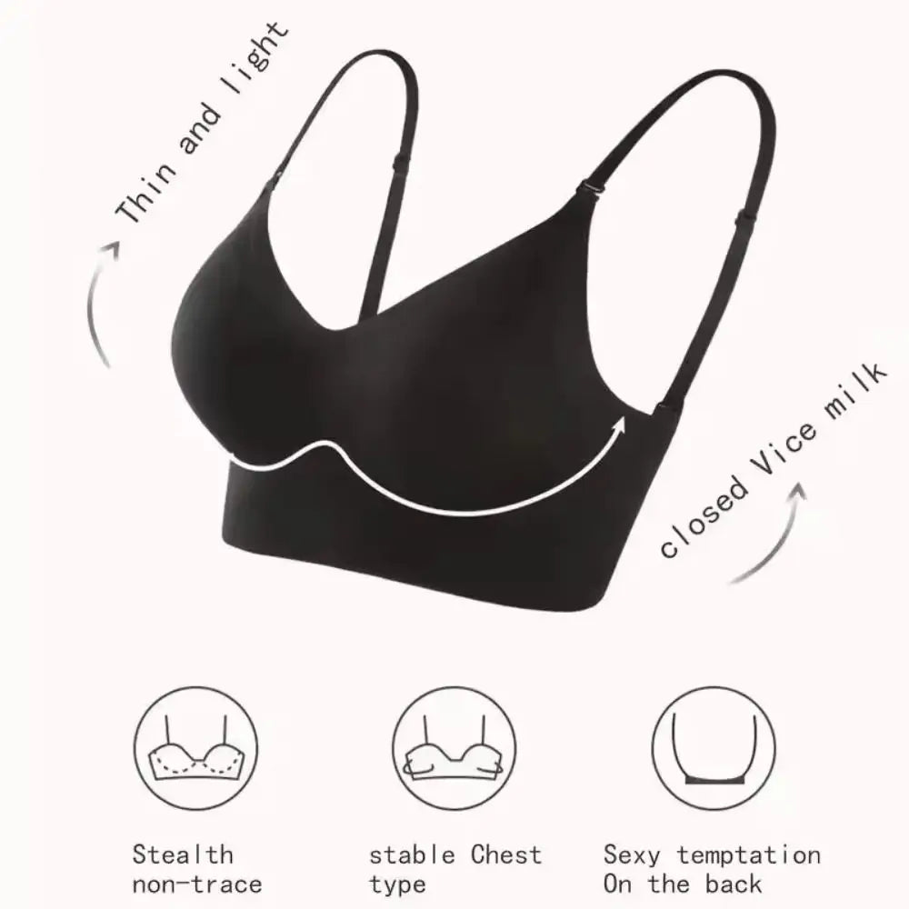 Wire-Free Invisible U Plunge Bra – Breathable Backless