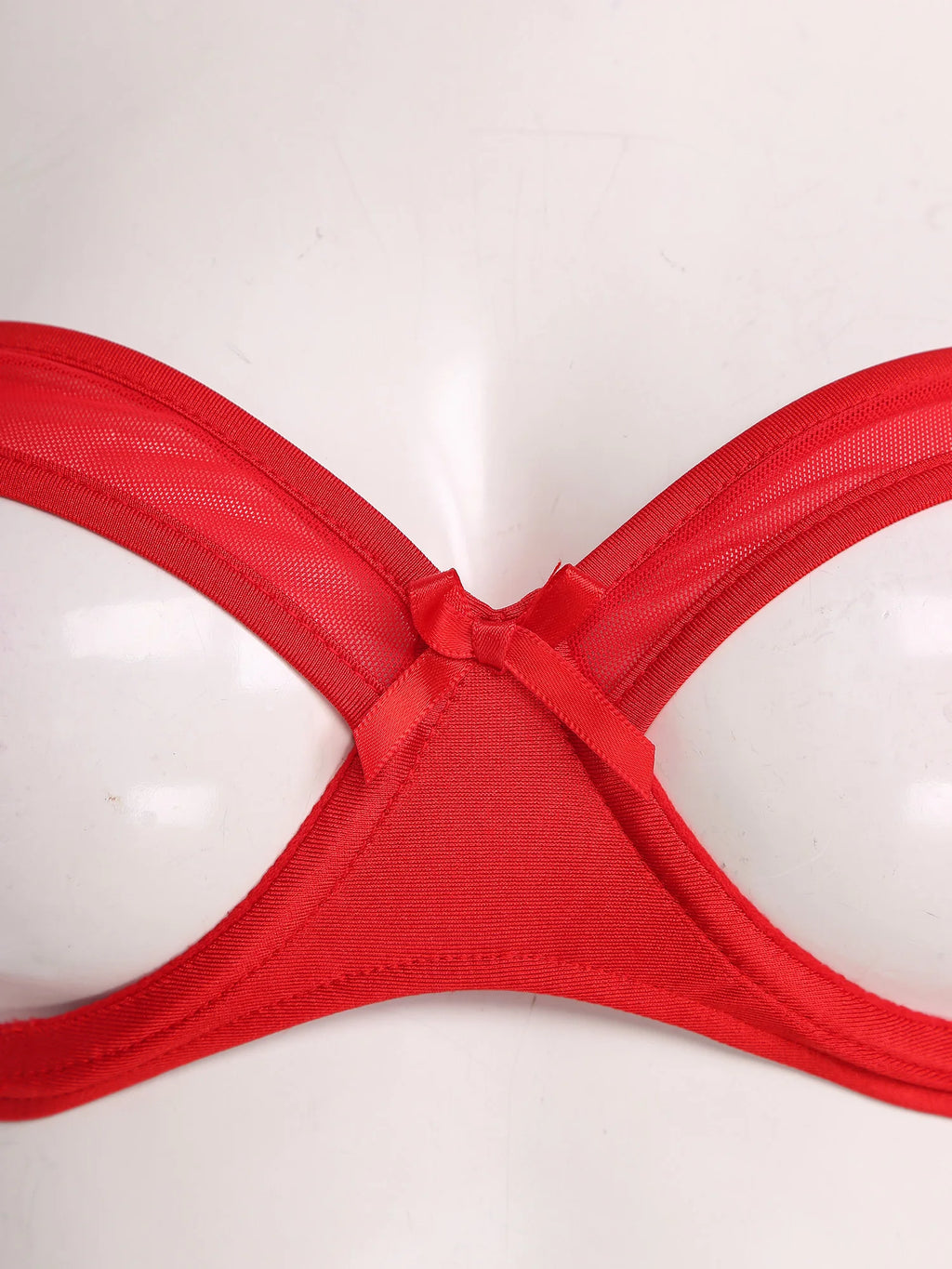 Womens See Through Strapless Cupless Bra Push Up Open Nipple Underwired Bra Lingerie Tube Top Hollow Out Push Up Balconette Bras