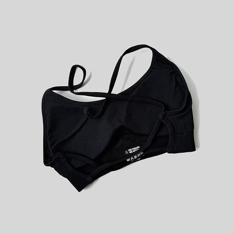 WAREBALL Backless Sports Bra Women Seamless Yoga Top Bra Padded Gym Crop Top Stretchy Breathable Fitness Sports Top