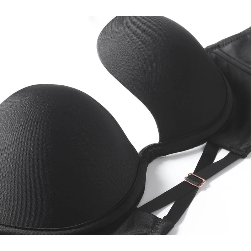 Invisible Deep U Plunge Bra – Backless Strapless (4 Styles)