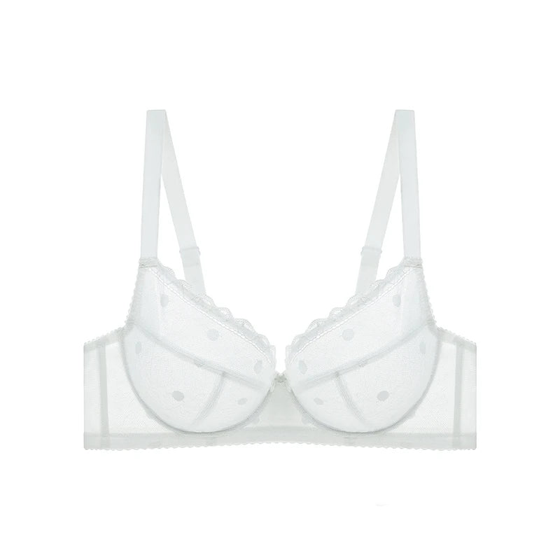 White bra on a white background