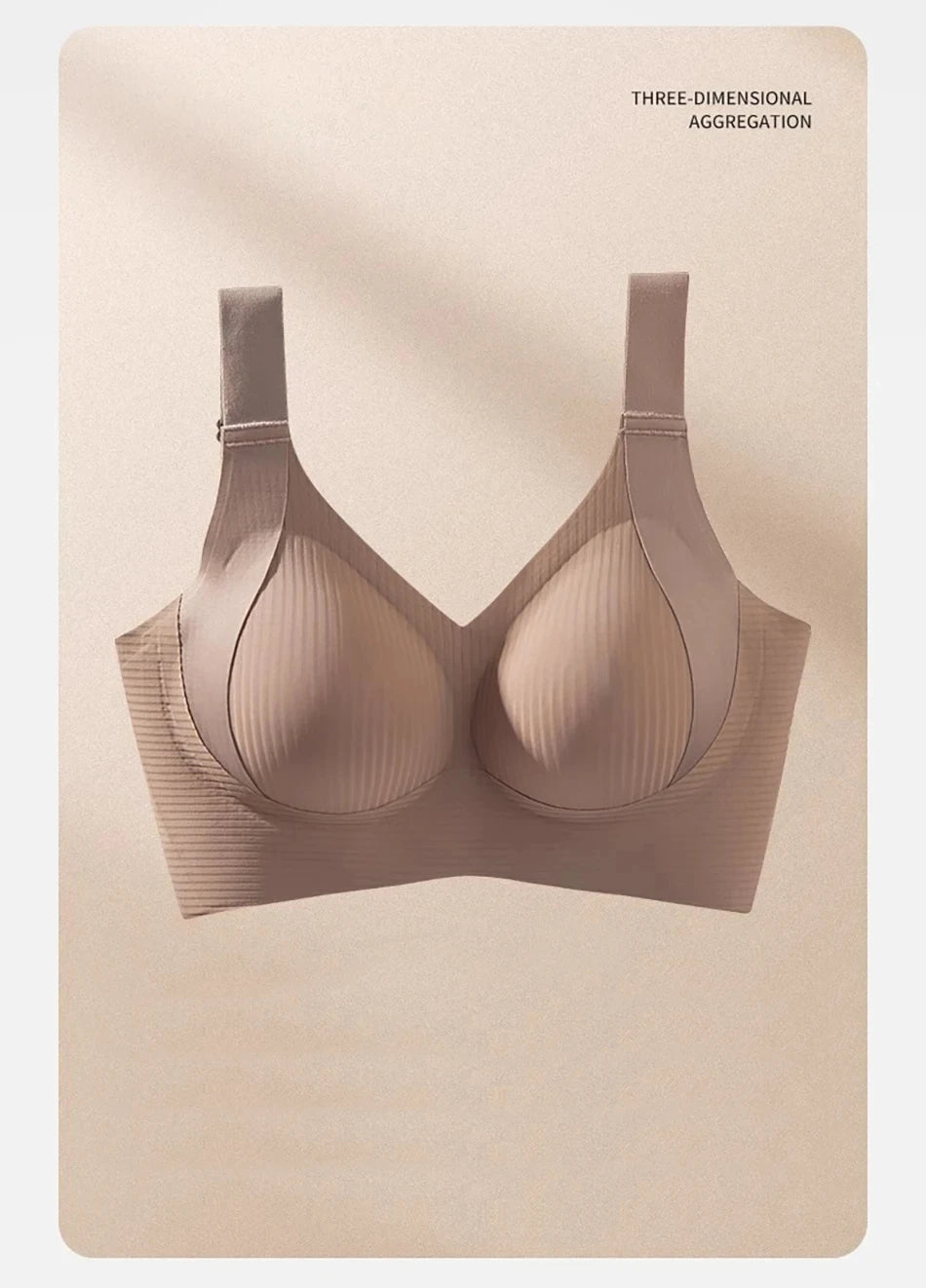 1/2PCS Women's Seamless Underwear, Thin Style, Large Breasts, Small Breasts, No Wires, Pull-up And Anti-sagging Large Size Bra