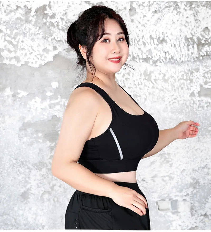 Cloud Hide High Impact Sports Bra – Plus Size Shockproof Yoga Tank S–5XL