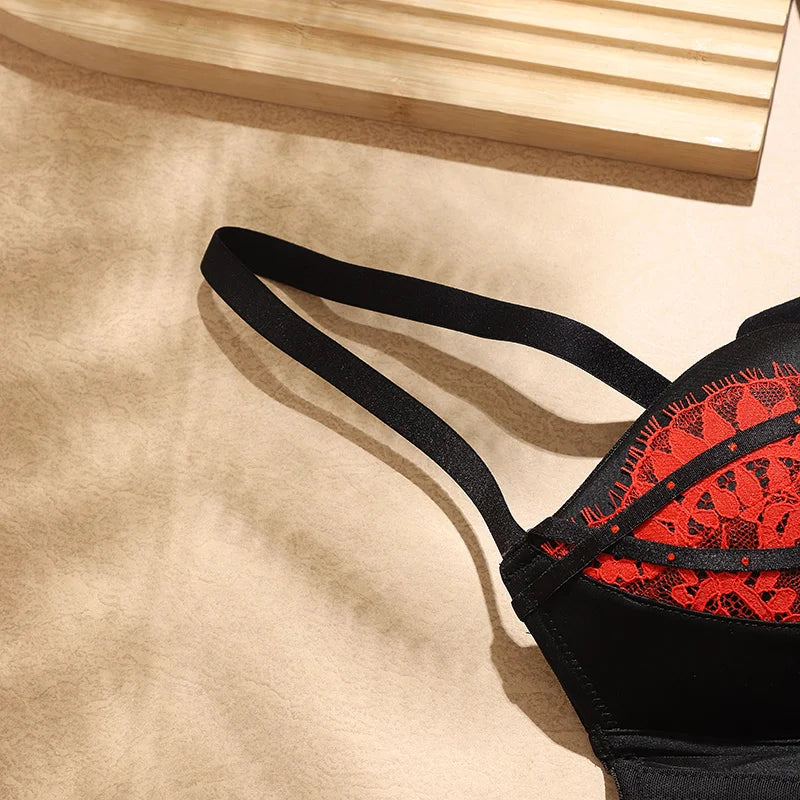 Plus Size Push Up Bra for Women,Lace Bras with Underwire Cups,Comfort Padded T-Shirt Bra Add One Cup 2024 FW6048