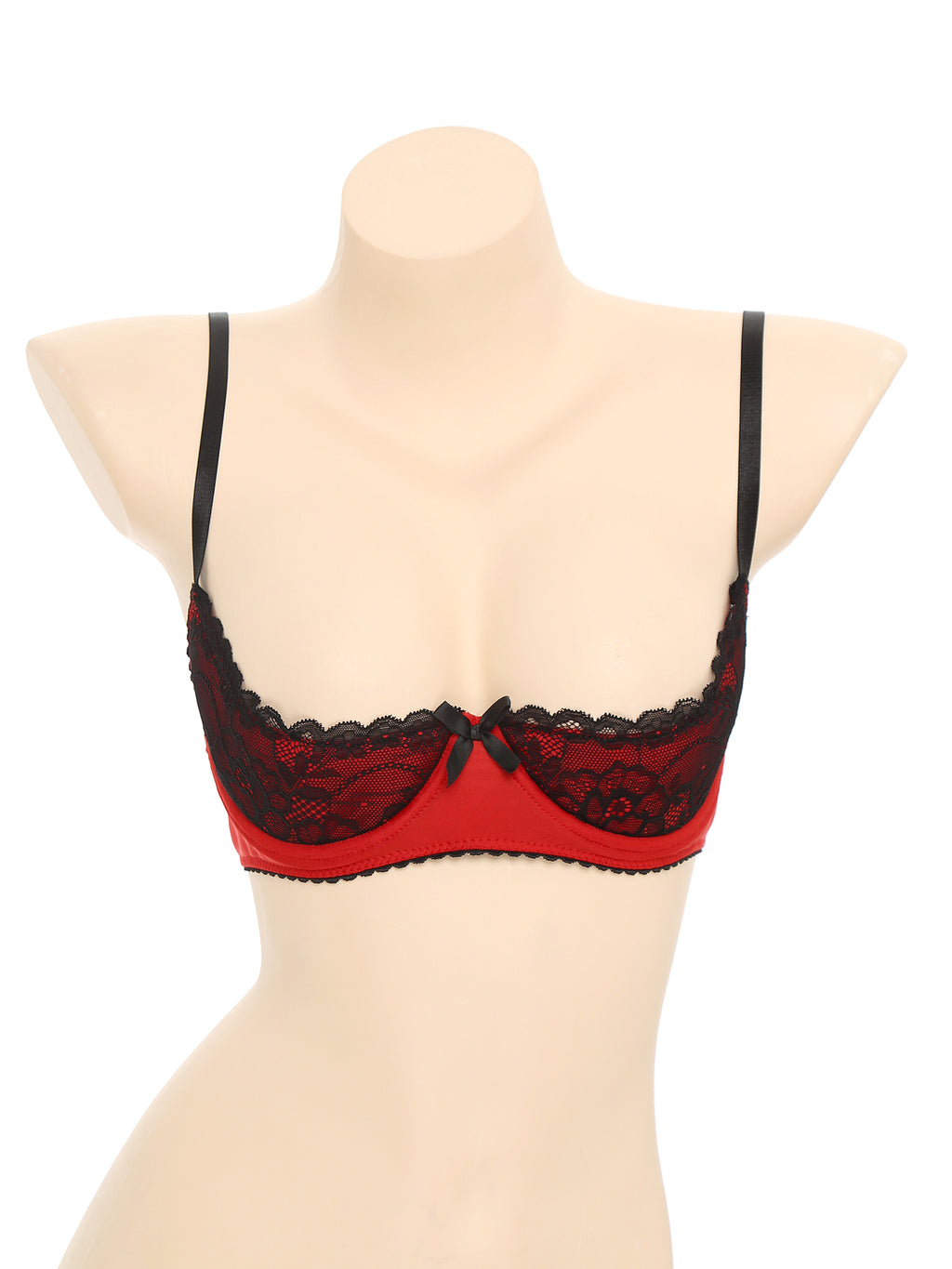Women Sexy Open Cups Bra Tops Exposed Nipples Balconette Lingerie Contrast Lace Push Up Underwire Brassiere Underwear Nightwear