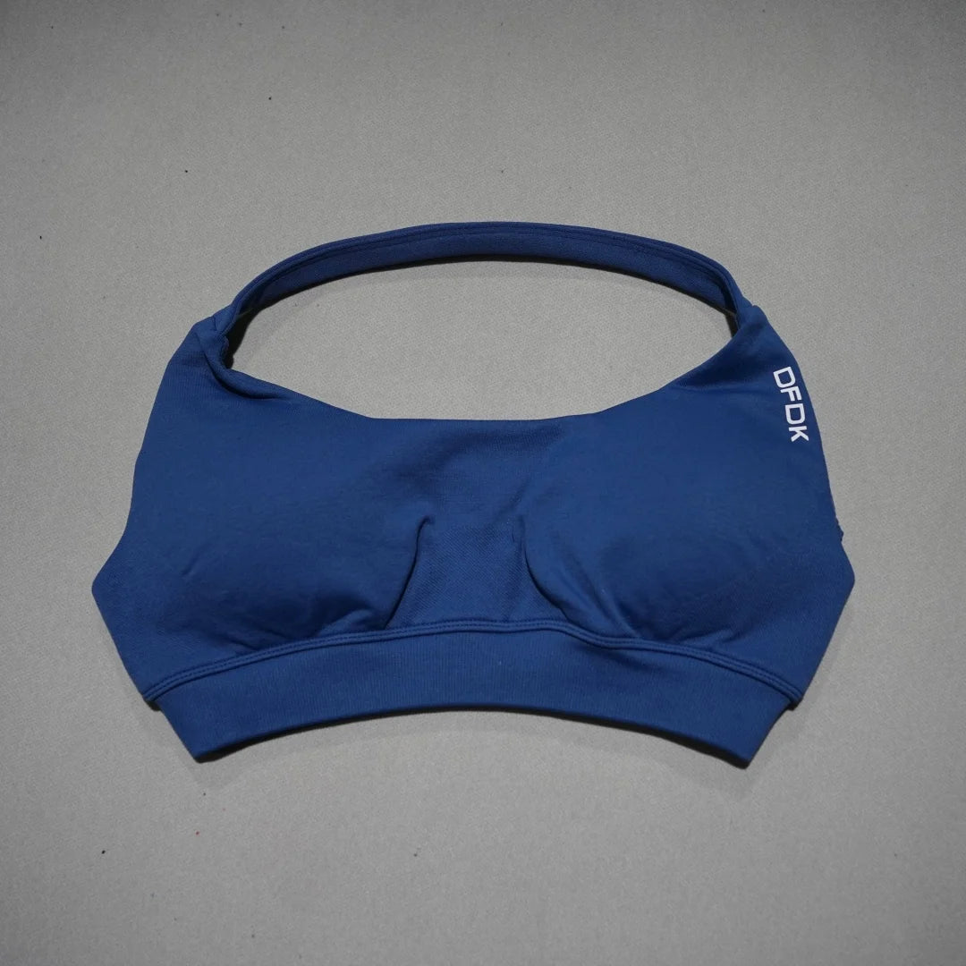 DFDK Women Seamless Sports Bra High Support Backless Yoga Camisole Top Push Up Fitness Running Gym Workout Athletic Sport Bra