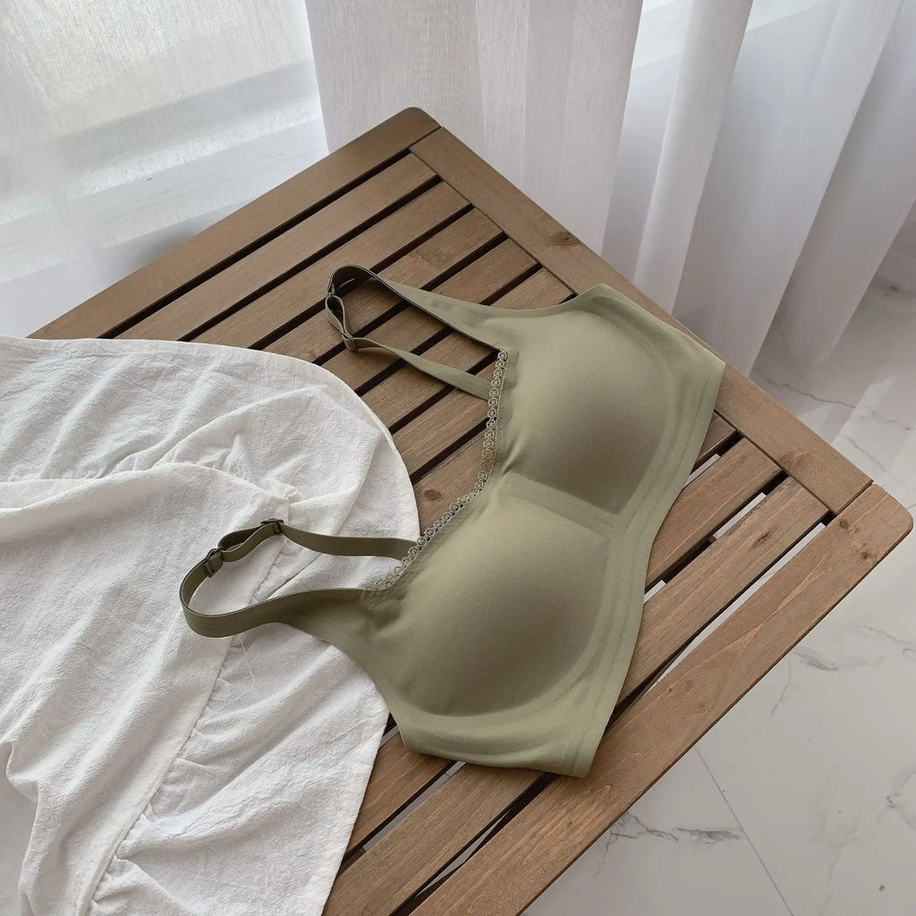 Ultra-Thin Seamless Wireless Bra – Lightweight Invisible T-Shirt Everyday 70A–100H