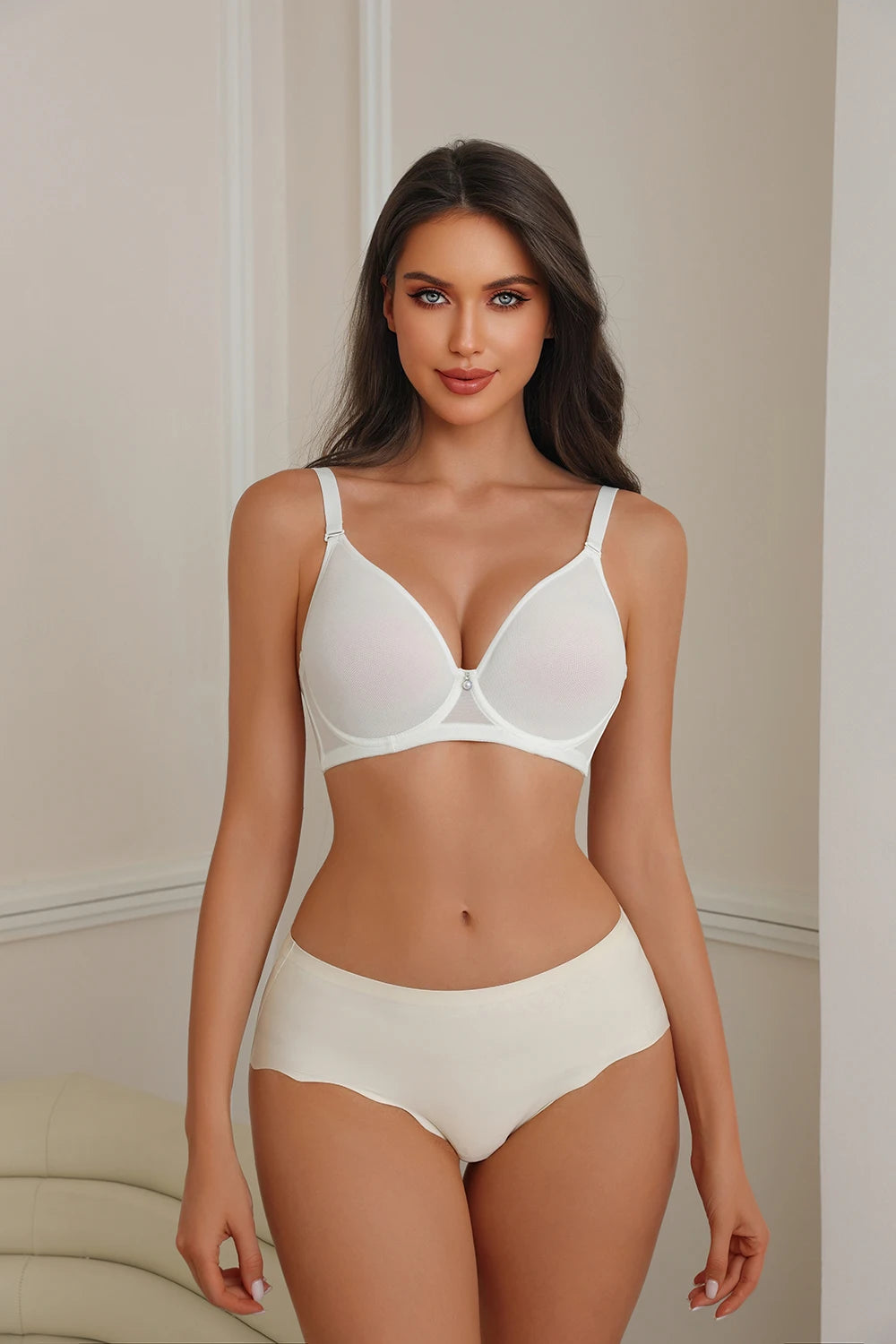 Sheroine Plus Size Full Coverage Bra – Ultra-Thin Mesh Underwire
