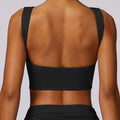 High Strength Sports Bra Shockproof Crop Top Anti-sweat Fitness Top Women Yoga Bra Backless Push Up Sport Top Gym Workout Top