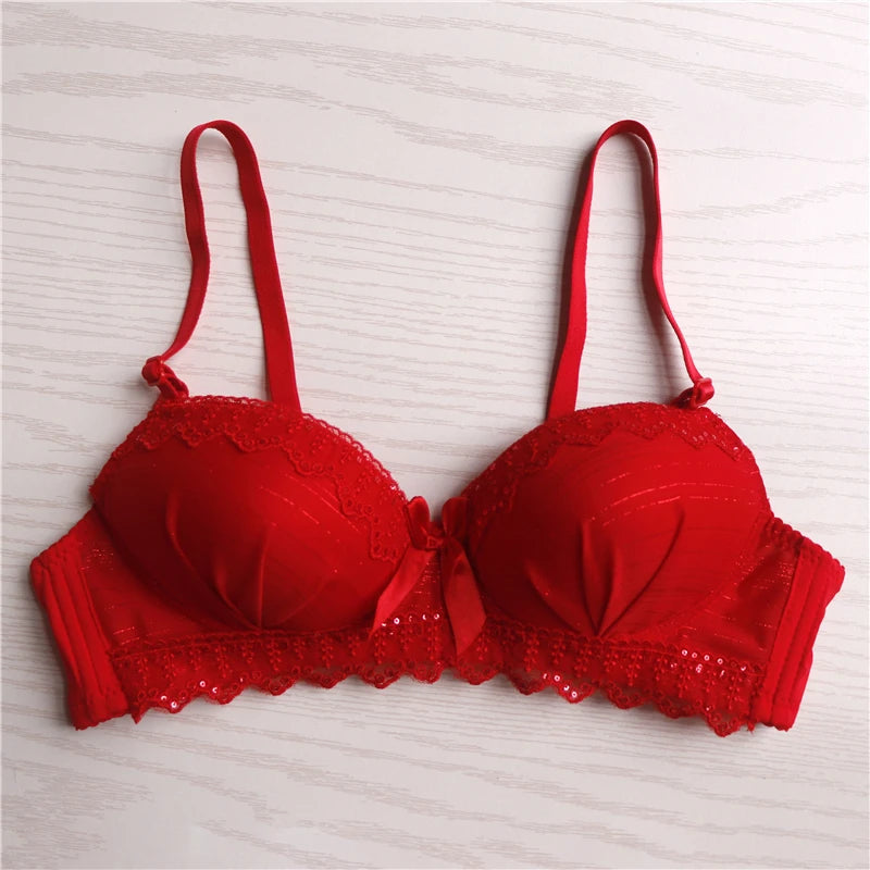 2022 underwire half cup 3/4  sexy bra size AB 70-85 soft push up underwear for women