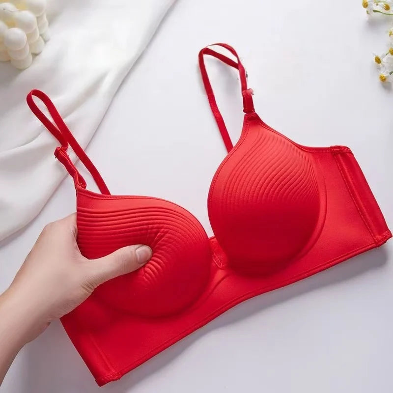 10CM Push Up Bra for Small Chest, Seamless Invisible Lingerie Natural Cleavage Enhancement, No Marks T-Shirt Bra