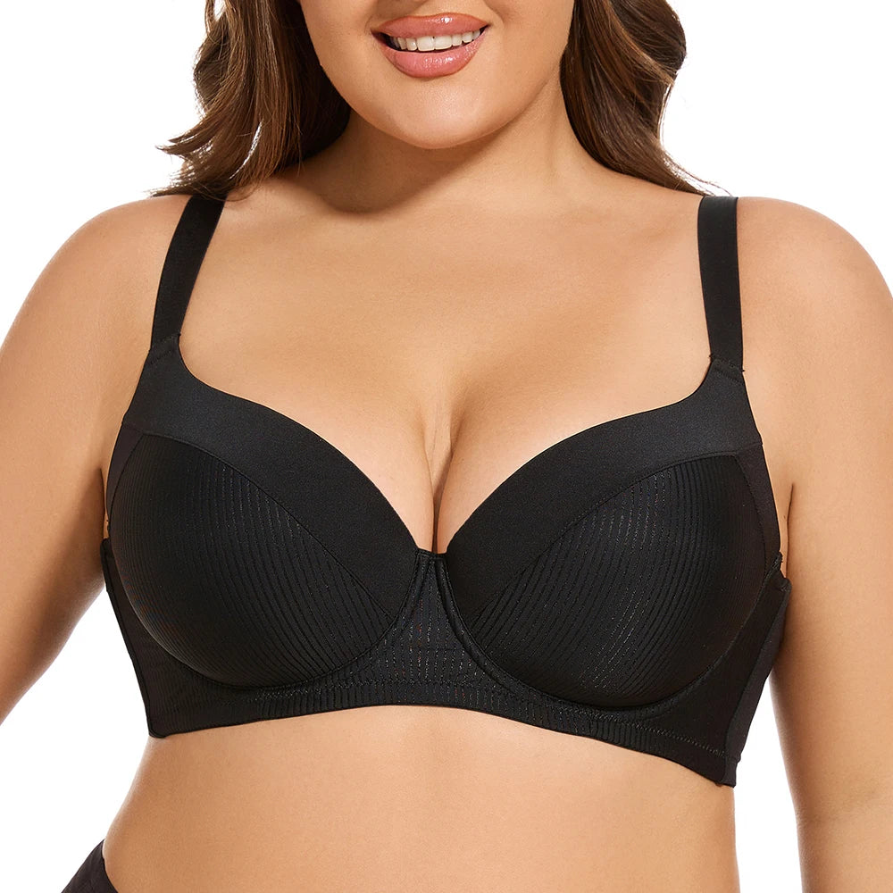 Sheroine Plus Size Push-Up T-Shirt Bra – Full Coverage