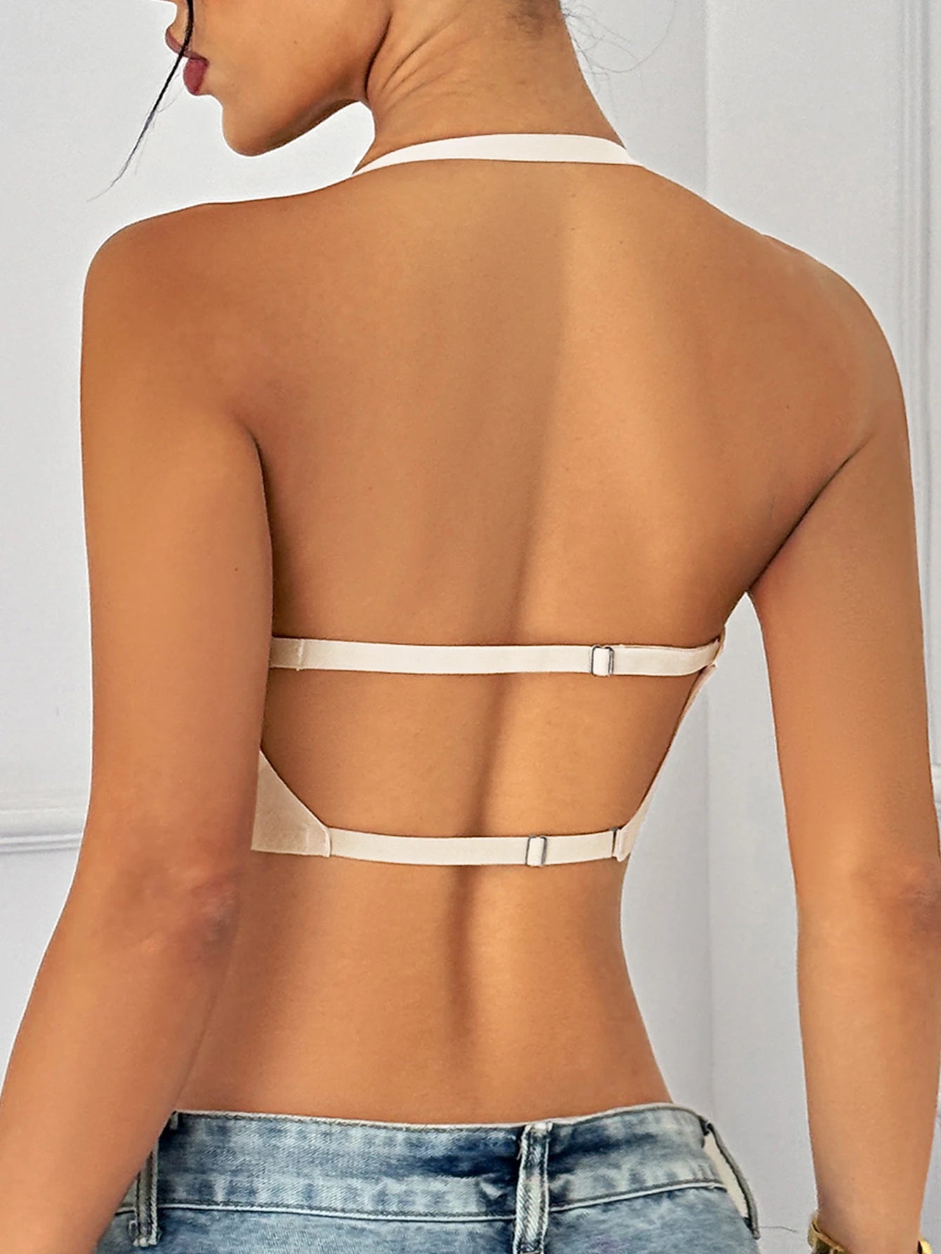 Seamless Deep U Plunge Bra – Wire-Free Backless (5 Colours)
