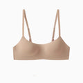 Nude Seamless Invisible Bra for Small Bust – Wireless Half Cup No-Show T-Shirt