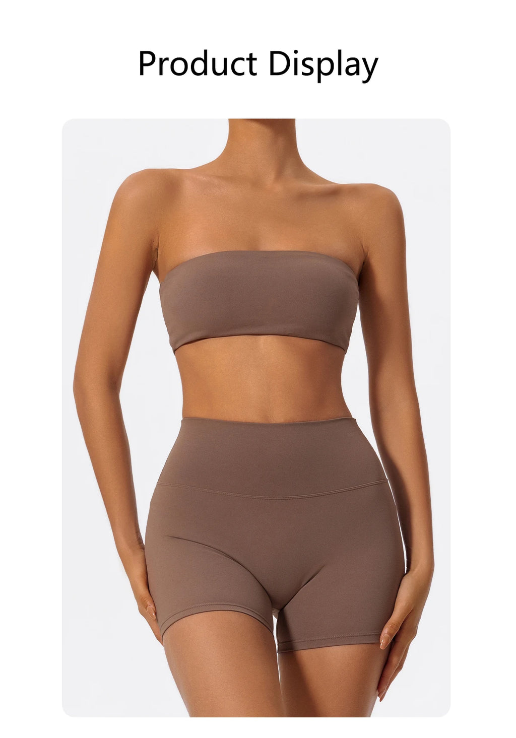 Strapless Sports Bra Tube Top – Quick-Dry Yoga Chest Wrap Workout S–XL