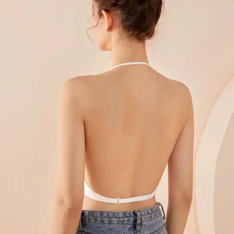 Invisible Backless Push-Up Bra – Deep U Plunge