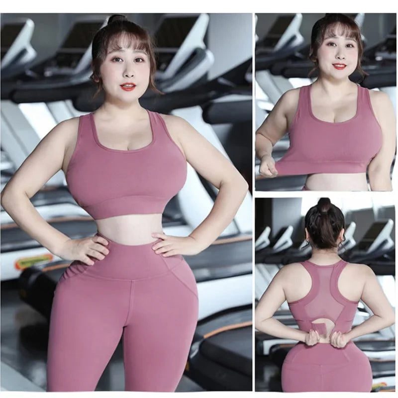 Cloud Hide S-5XL Sports Top Women Yoga Bra Push Up Brassiere BH Gym Shirt Fitness Shockproof Sportswear Sports Bra Top Plus Size