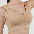 Womens Push Up Bras Running Gym Seamless Breathable Vest Top Removable Padded  Anti-sagging Uppe High Elasticity Sport Brassiere