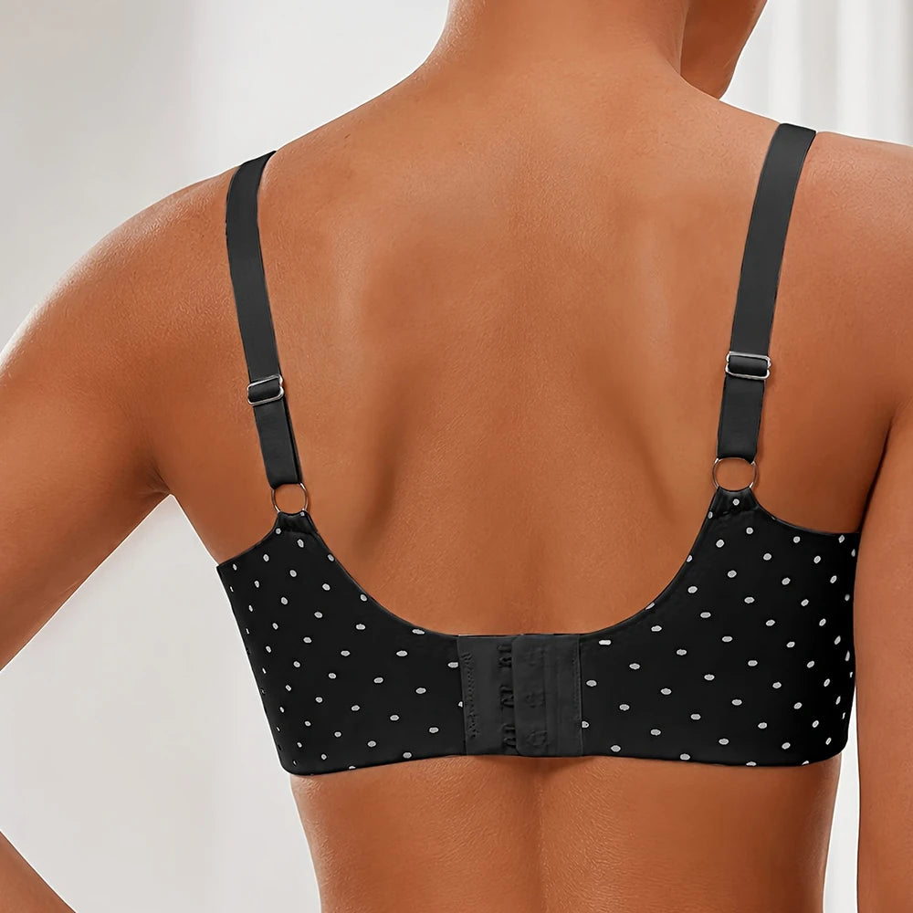 Plus Size Jelly Bra – Wire-Free Full Coverage Seamless Hide Back Fat S–3XL