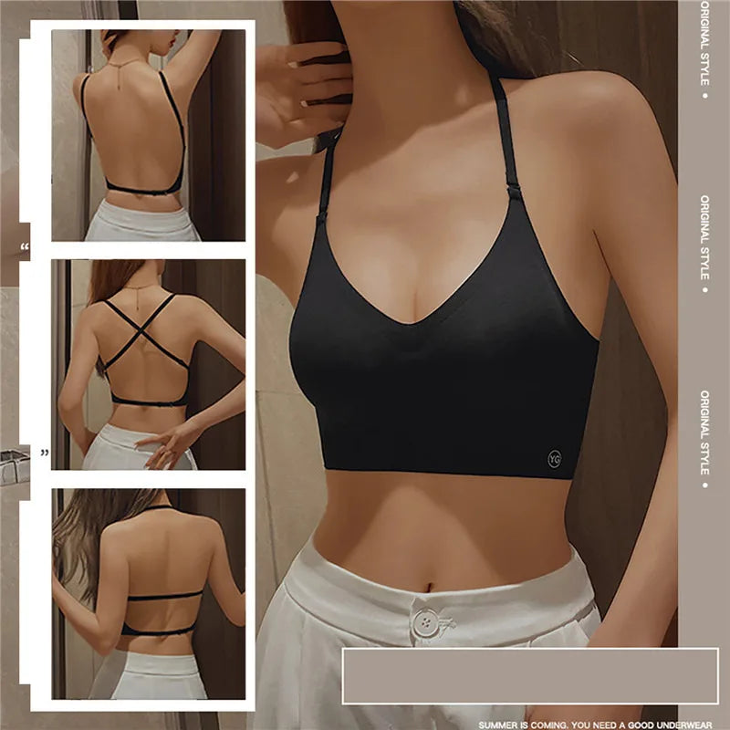 Invisible Push-Up Bra – Backless Open Back for Weddings & Dresses