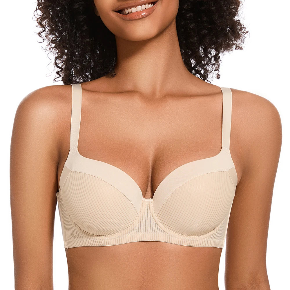 Sheroine Plus Size Push-Up T-Shirt Bra – Full Coverage
