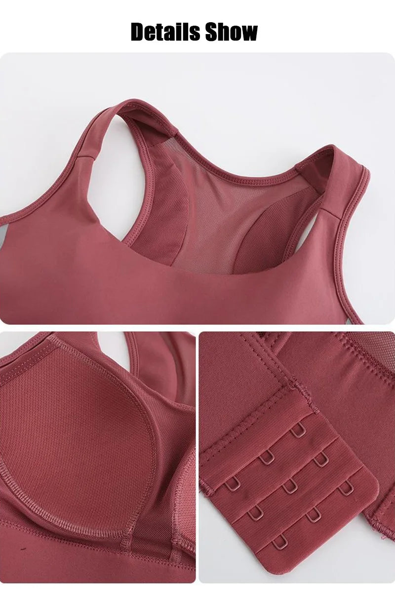 Cloud Hide High Impact Sports Bra – Plus Size Shockproof Yoga Tank S–5XL