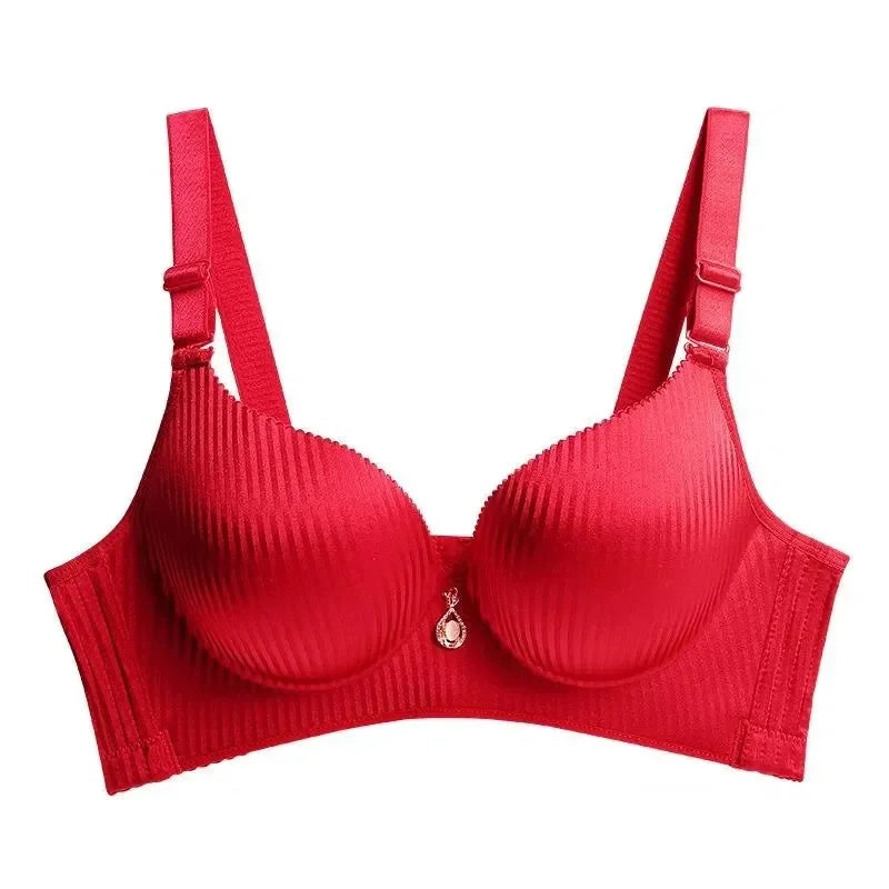 Women's 8CM Extreme Push Up Bra Wireless Side Smoothing Lift Enhance for Small Flat Chest Seamless Breathable Comfort AA A B Cup