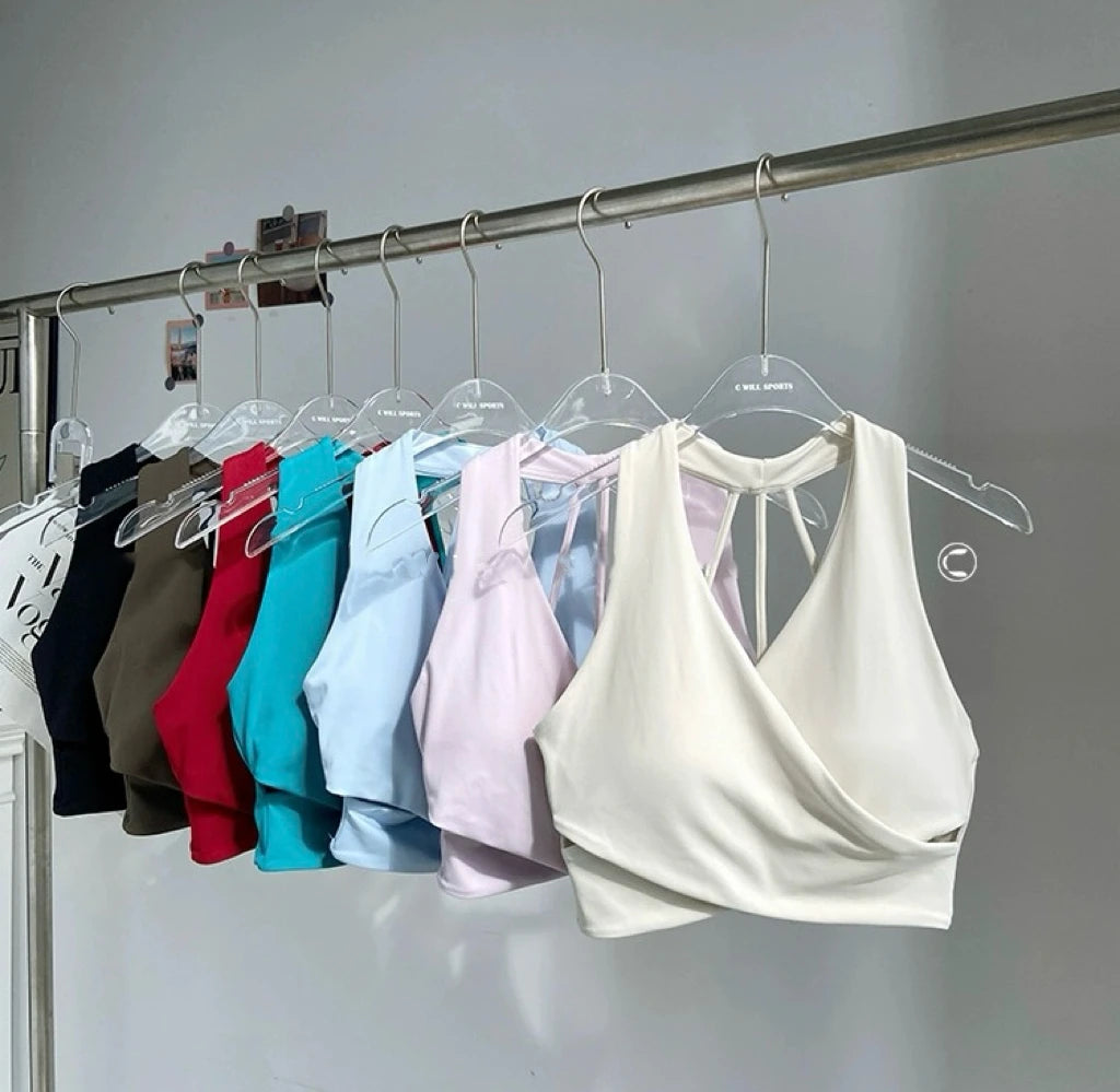 Shockproof Seamless Sexy Padded Athletic Sport Bra Women Backless Workout Gym Anti-Shock Yoga Crop Top Fitness Bra Suits