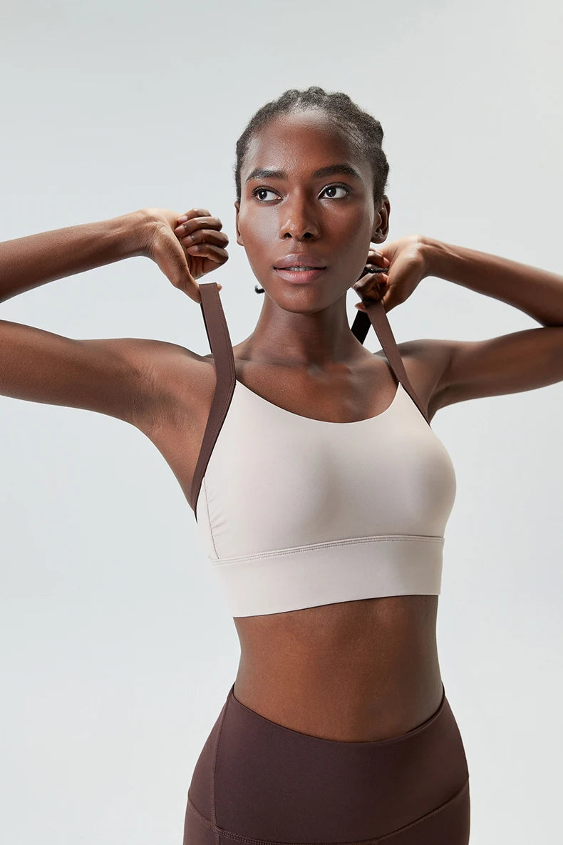 Women Fitness Yoga Bra Stretchy Soft Sexy Back Gym Crop Top Fashion Patchwork Running Top Breathable Quick Dry Sports Underwear