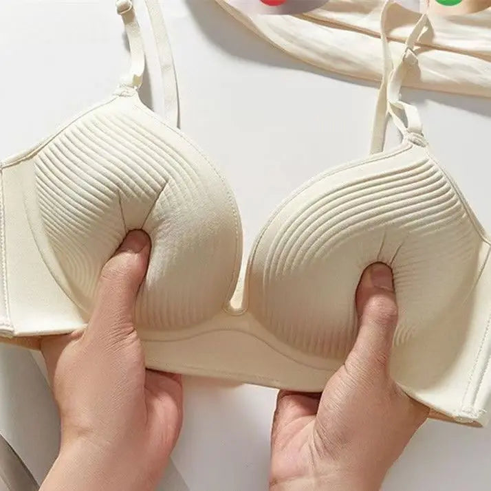 10CM Push Up Bra for Small Chest, Seamless Invisible Lingerie Natural Cleavage Enhancement, No Marks T-Shirt Bra