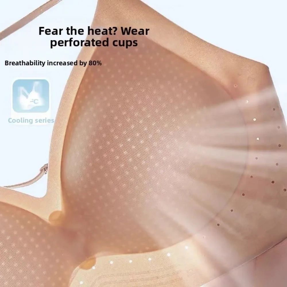 Comfortable Deep V Invisible Push Up Bra Wireless Shockproof Seamless Multiway Bra Support Breathable Backless Halter Bra Gifts