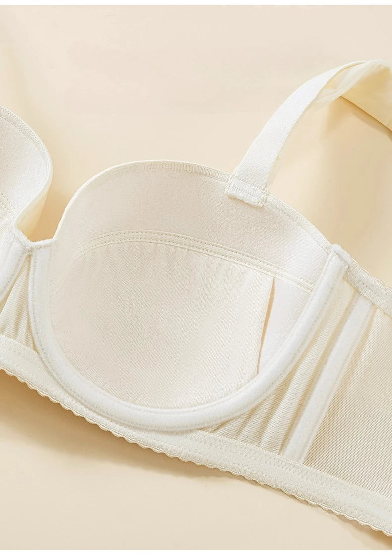 Smooth Minimizer Bra – Full Coverage Side Support Anti-Sagging Wireless 70A–100H