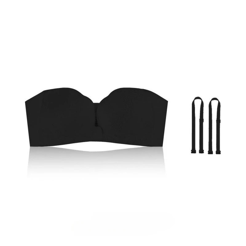 Strapless Bras for Women Seamless Push Up Brassiere Thick Soft Underwear Solid Color Adjustable Invisible Lingerie 2026