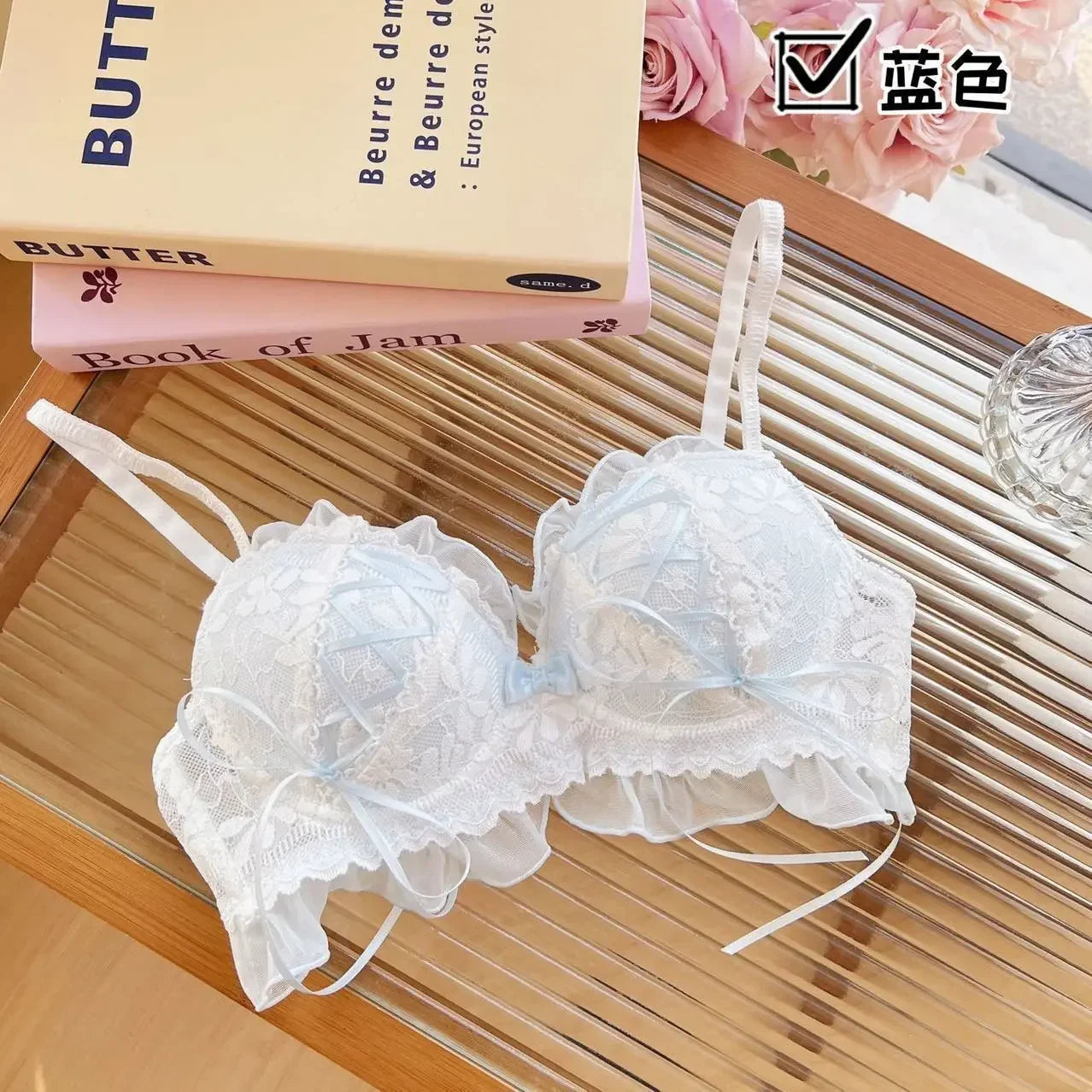 Japanese Style Lolita Princess Wind Lace Lace Lingerie Design for Girls Push-up Bra Women Underwear  Push Up Bra
