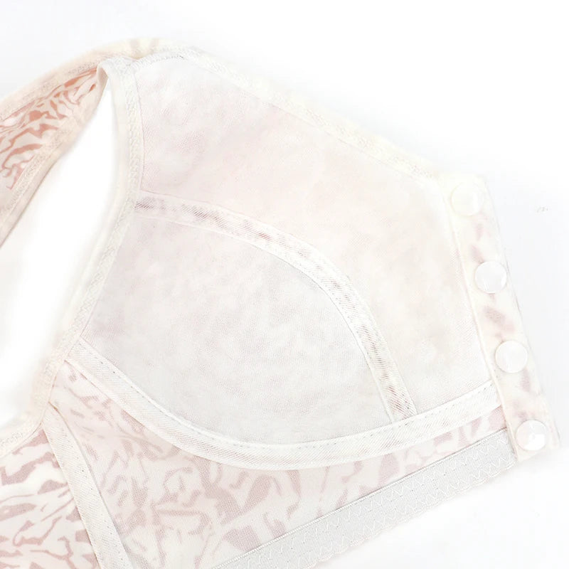 Front Closure Wireless Push-Up Bra – Comfortable T-Shirt Lingerie 75C–125C