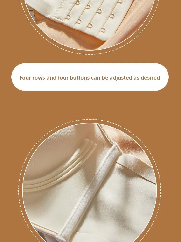 10 cm Extreme Push Up Bra Wireless Seamless T Shirt Bra for AA A Cup Ultra Thick Padded Anti Sagging Side Smoothing Gathers Lift