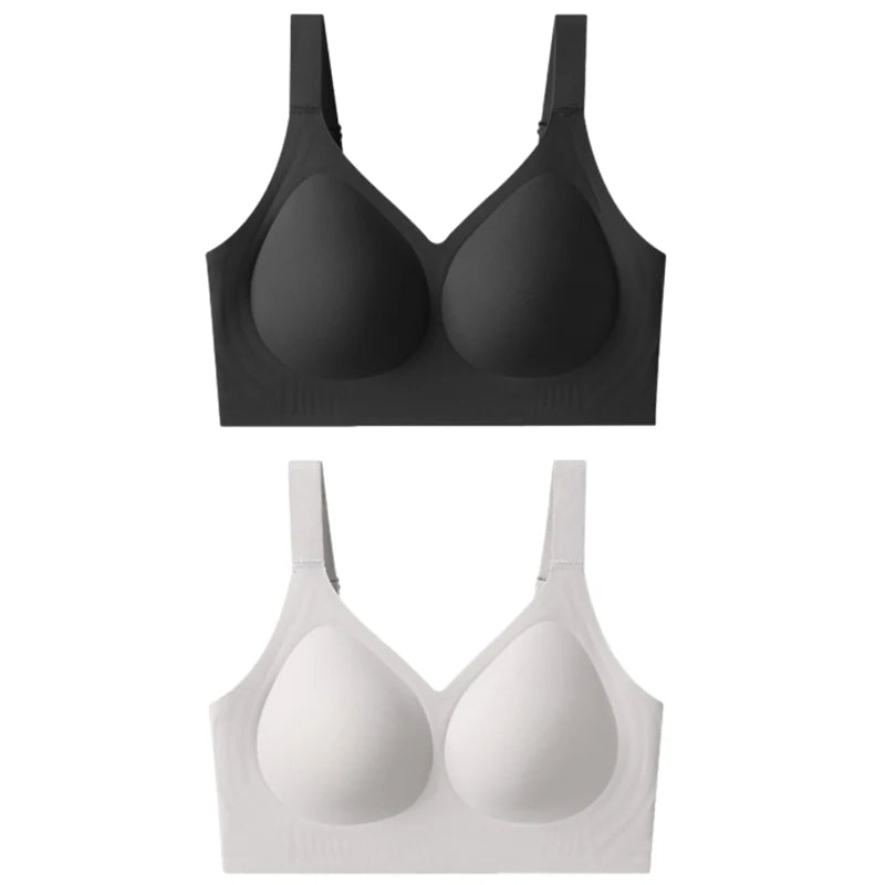 FallSweet Plus Size Push-Up Bra – Seamless Wireless Full Cup