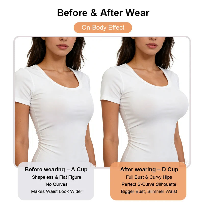 Silicone Breast Forms Bra – Round Shape Push-Up One-Piece