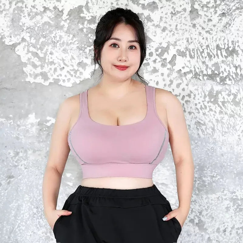 Cloud Hide High Impact Sports Bra – Plus Size Shockproof Yoga Tank S–5XL