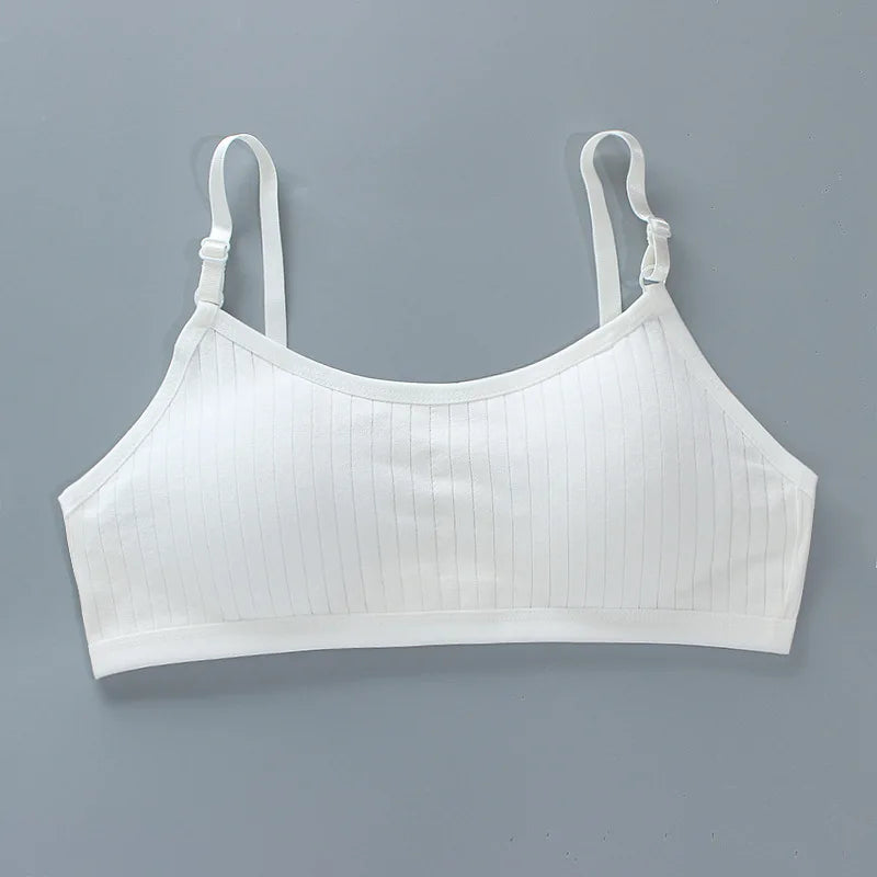 Girls Training Bras 4-Pack – Seamless Soft Cotton Vest Bra (Ages 8–20)