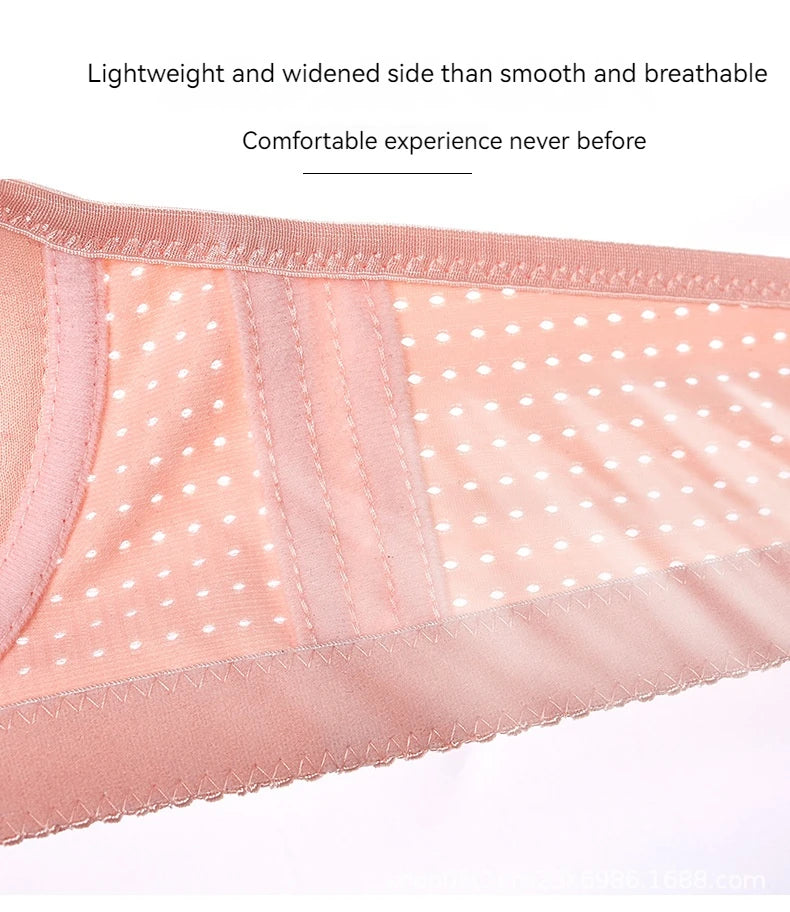 Gathered Seamless Bra – Breathable Wire-Free 3/4 Cup C
