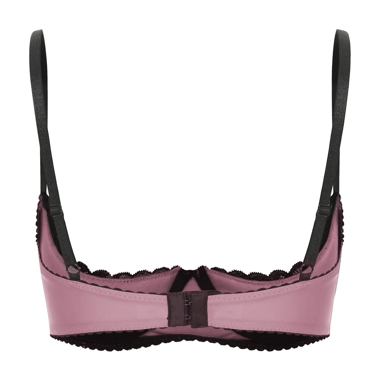 Women Sexy Open Cups Bra Tops Exposed Nipples Balconette Lingerie Contrast Lace Push Up Underwire Brassiere Underwear Nightwear
