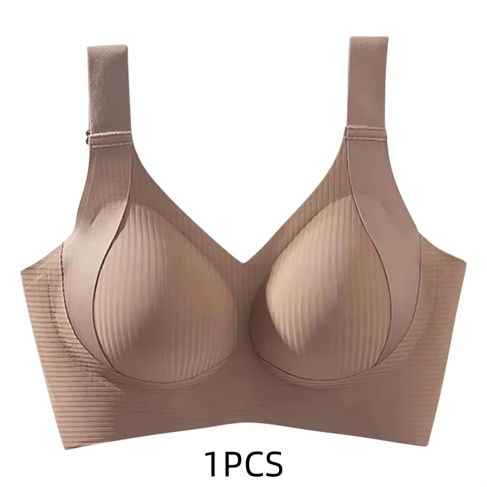Beige bra on a white background with '1 PCS' text