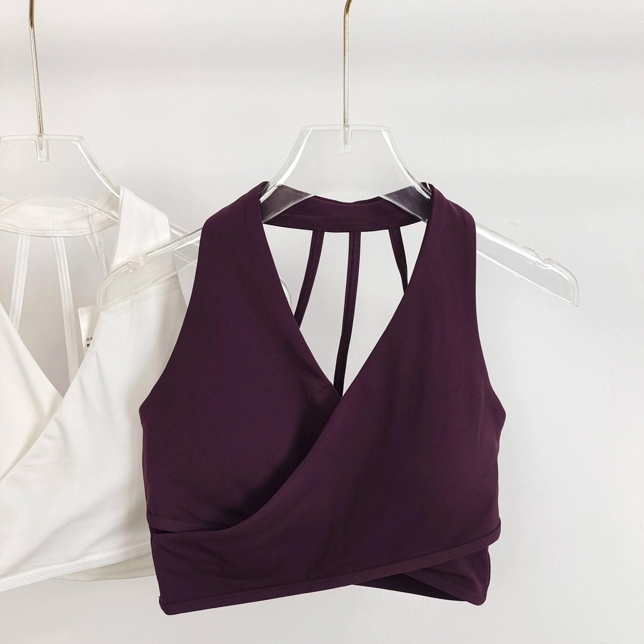 Shockproof Seamless Sexy Padded Athletic Sport Bra Women Backless Workout Gym Anti-Shock Yoga Crop Top Fitness Bra Suits