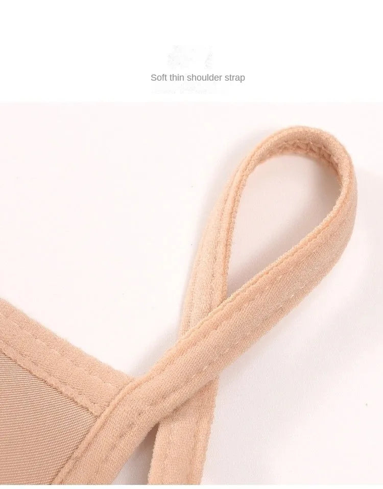 Seamless Triangle Cup Bra – Cross Strap Front Buckle