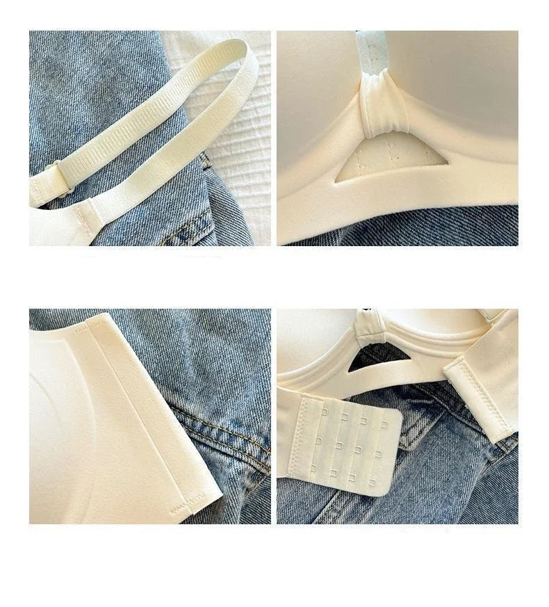 Invisible Push-Up Bra for Small Chest – 3D Honeycomb Wire-Free Seamless A–B Cup
