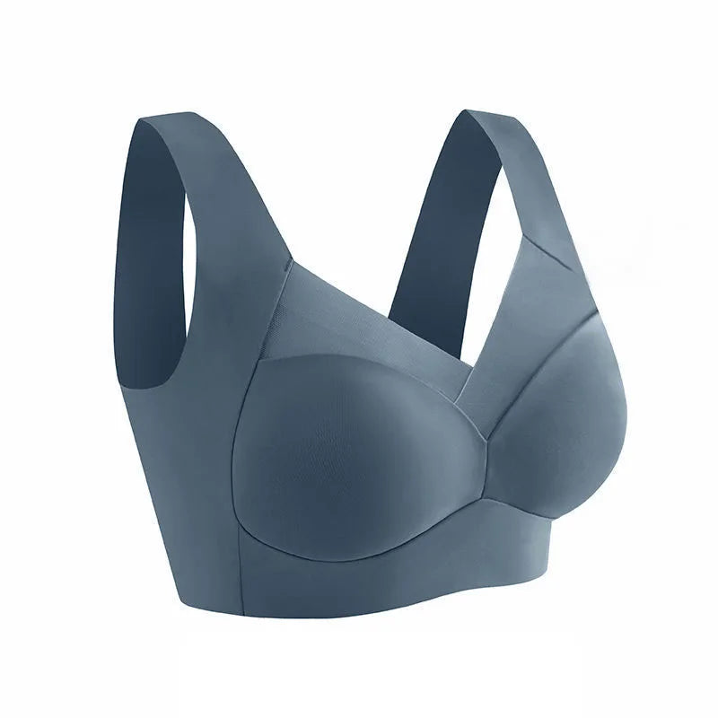 2-Pack Plus Size Lace Sports Bra – Seamless Wireless Gather Bralette