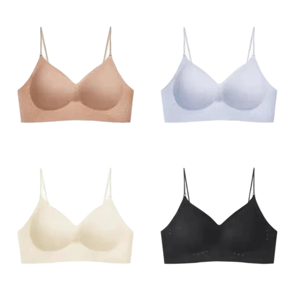 Comfortable Deep V Invisible Push Up Bra Wireless Shockproof Seamless Multiway Bra Support Breathable Backless Halter Bra Gifts