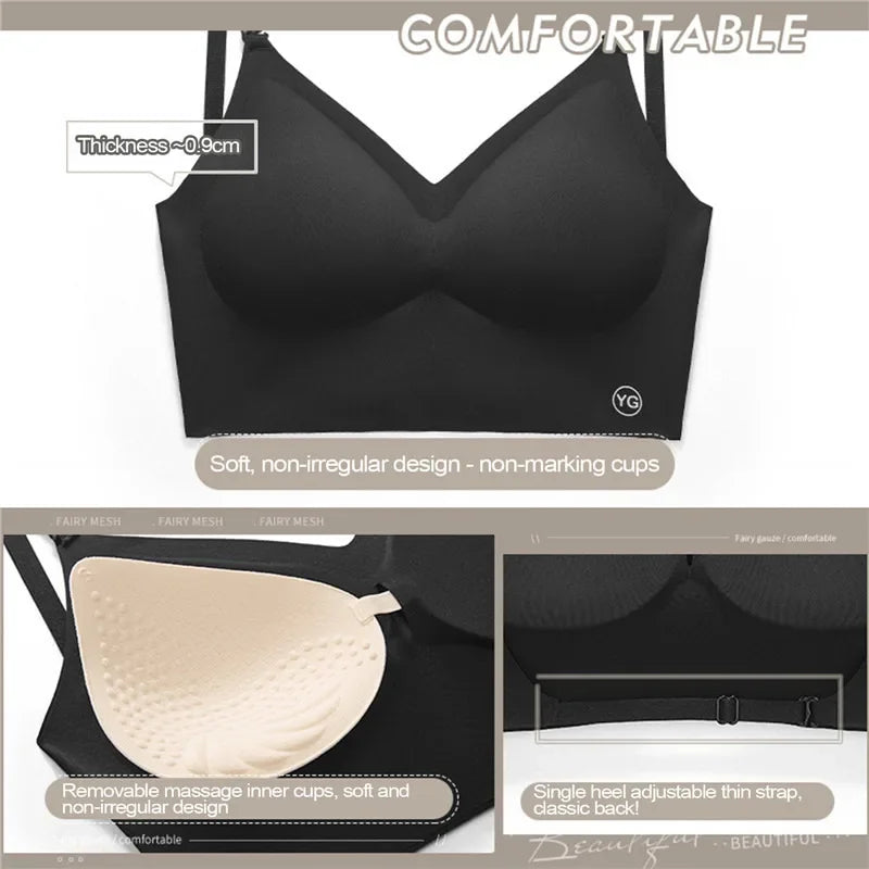 Invisible Push-Up Bra – Backless Open Back for Weddings & Dresses