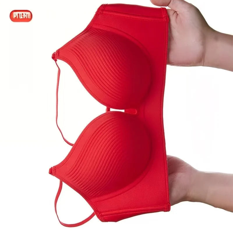 10CM Push Up Bra for Small Chest, Seamless Invisible Lingerie Natural Cleavage Enhancement, No Marks T-Shirt Bra